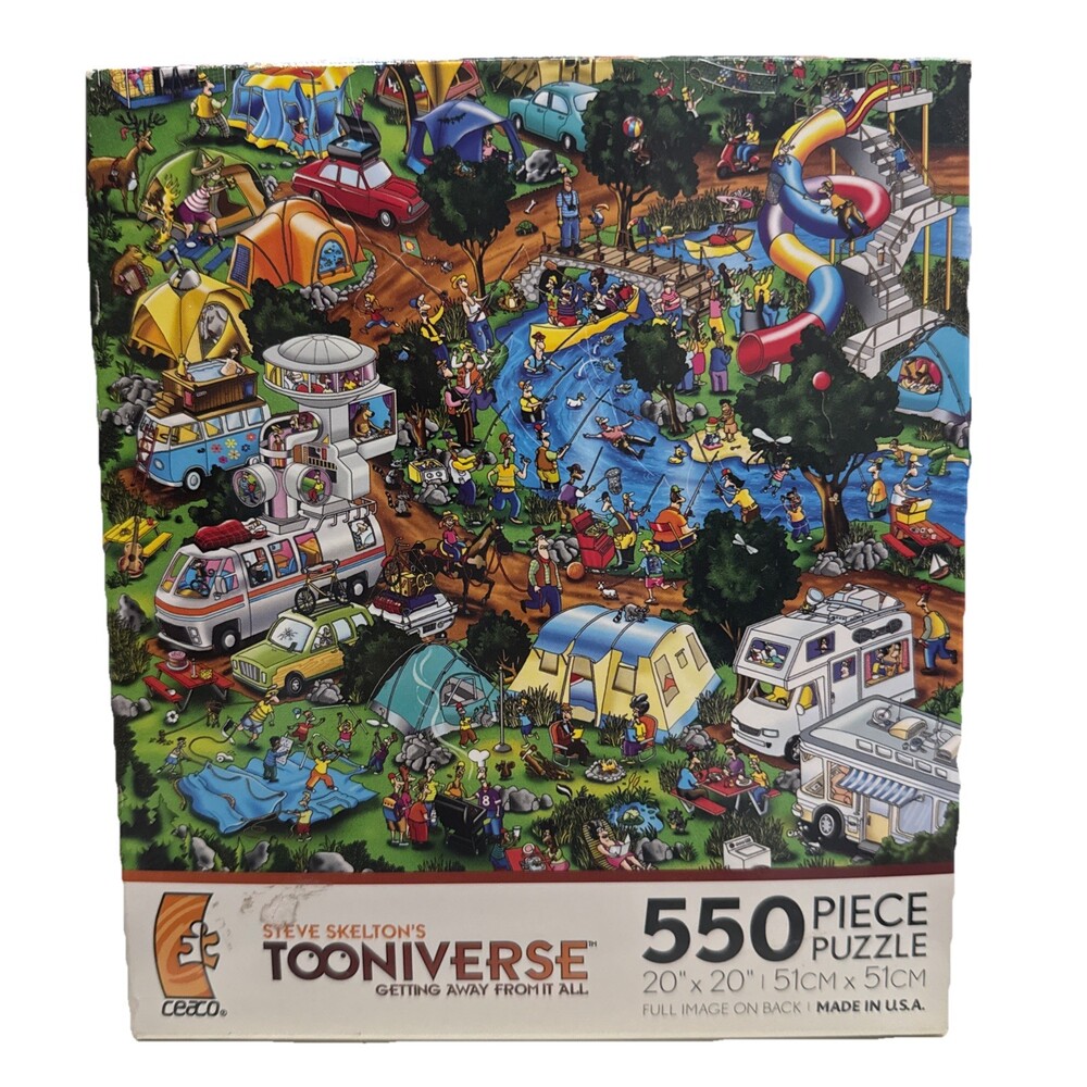 TOONIVERSE Steve Skeleton 550 Piece WORLD IN A HURRY JIGSAW PUZZLE